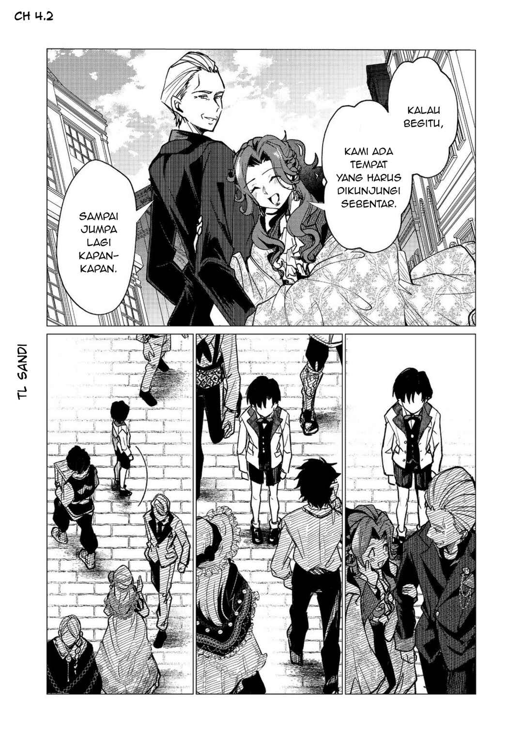Sofubo Wo Tazunete Iede Kyodai Ni Nin Tabi Haha to No Wakare, Nigiyakana Tabiji Chapter 4.2 - Page 1