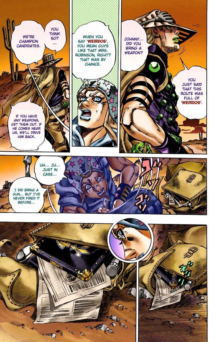 JoJo no Kimyou na Bouken: Part 7 - Steel Ball Run Color-ban Chapter 15 - Page 10