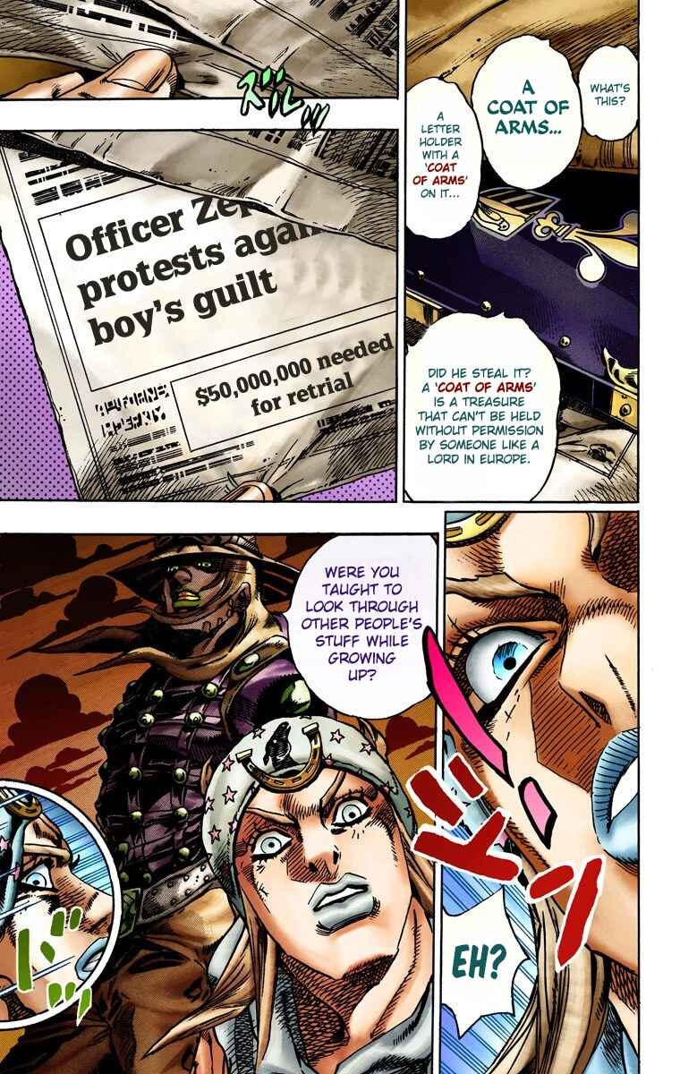 JoJo no Kimyou na Bouken: Part 7 - Steel Ball Run Color-ban Chapter 15 - Page 12