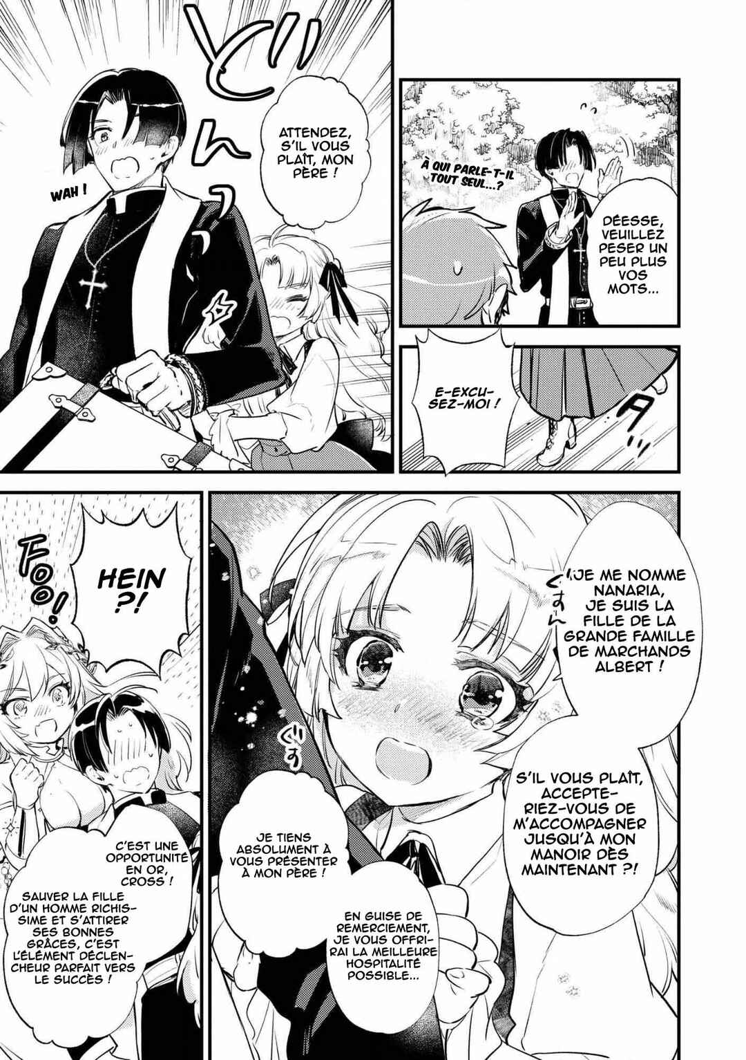 "[Jashin no Chi] ga Nagareteiru" to Iware, Shinsei Kyoukai o Tsuihou Sareta Shinpu desu. ~Rifujin na Riyuu de Kyoukai o Oidasaretara, Shinkou Taishou no Megami-sama mo Issho ni Tsuitekichaimashita~ Chapter 1 - Page 29