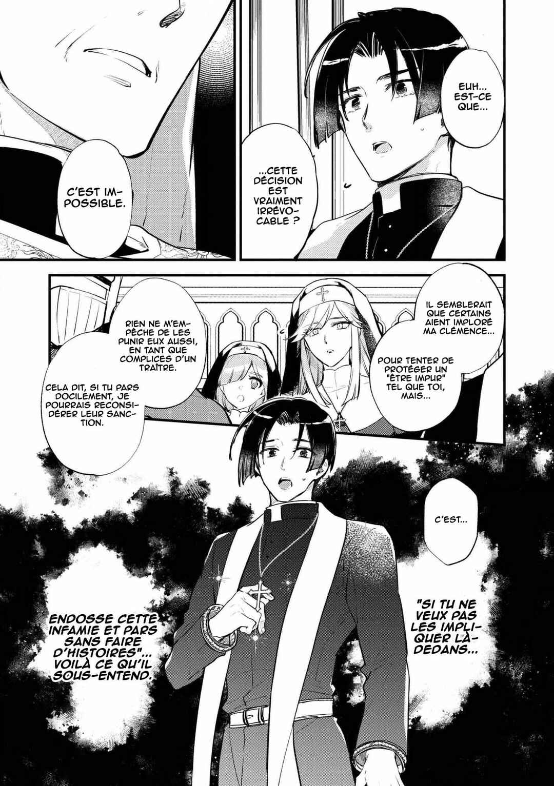 "[Jashin no Chi] ga Nagareteiru" to Iware, Shinsei Kyoukai o Tsuihou Sareta Shinpu desu. ~Rifujin na Riyuu de Kyoukai o Oidasaretara, Shinkou Taishou no Megami-sama mo Issho ni Tsuitekichaimashita~ Chapter 1 - Page 7