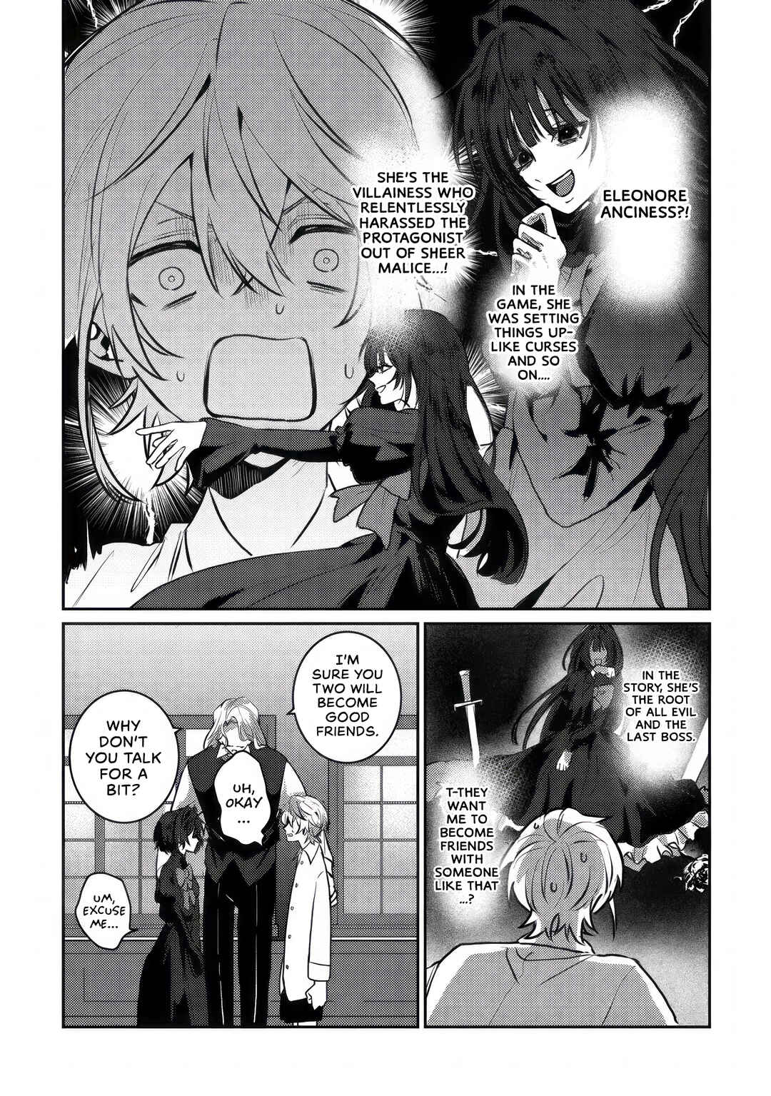 Yamiochi Last Boss Reijou no Osananajimi ni Tensei Shita. Ore ga Shindara Bad End Kakutei nanode Saikyou ni Natta kedo, Mou Yamiochi "Yandereka" Shitemasen ka? Chapter 1 - Page 15