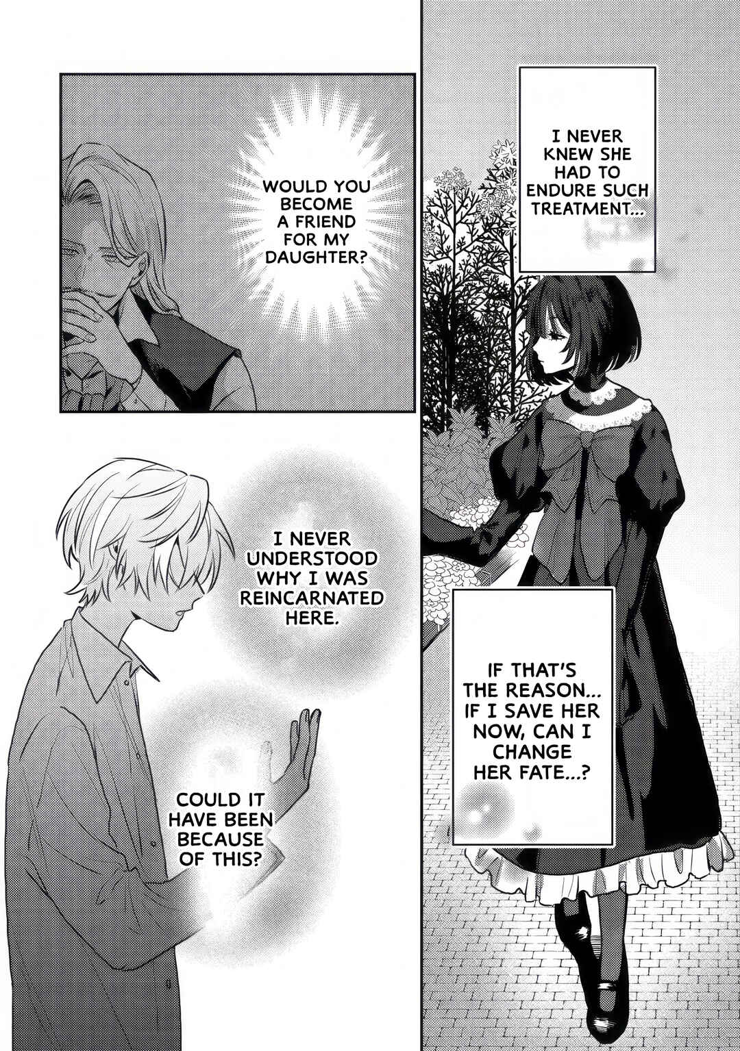Yamiochi Last Boss Reijou no Osananajimi ni Tensei Shita. Ore ga Shindara Bad End Kakutei nanode Saikyou ni Natta kedo, Mou Yamiochi "Yandereka" Shitemasen ka? Chapter 1 - Page 25