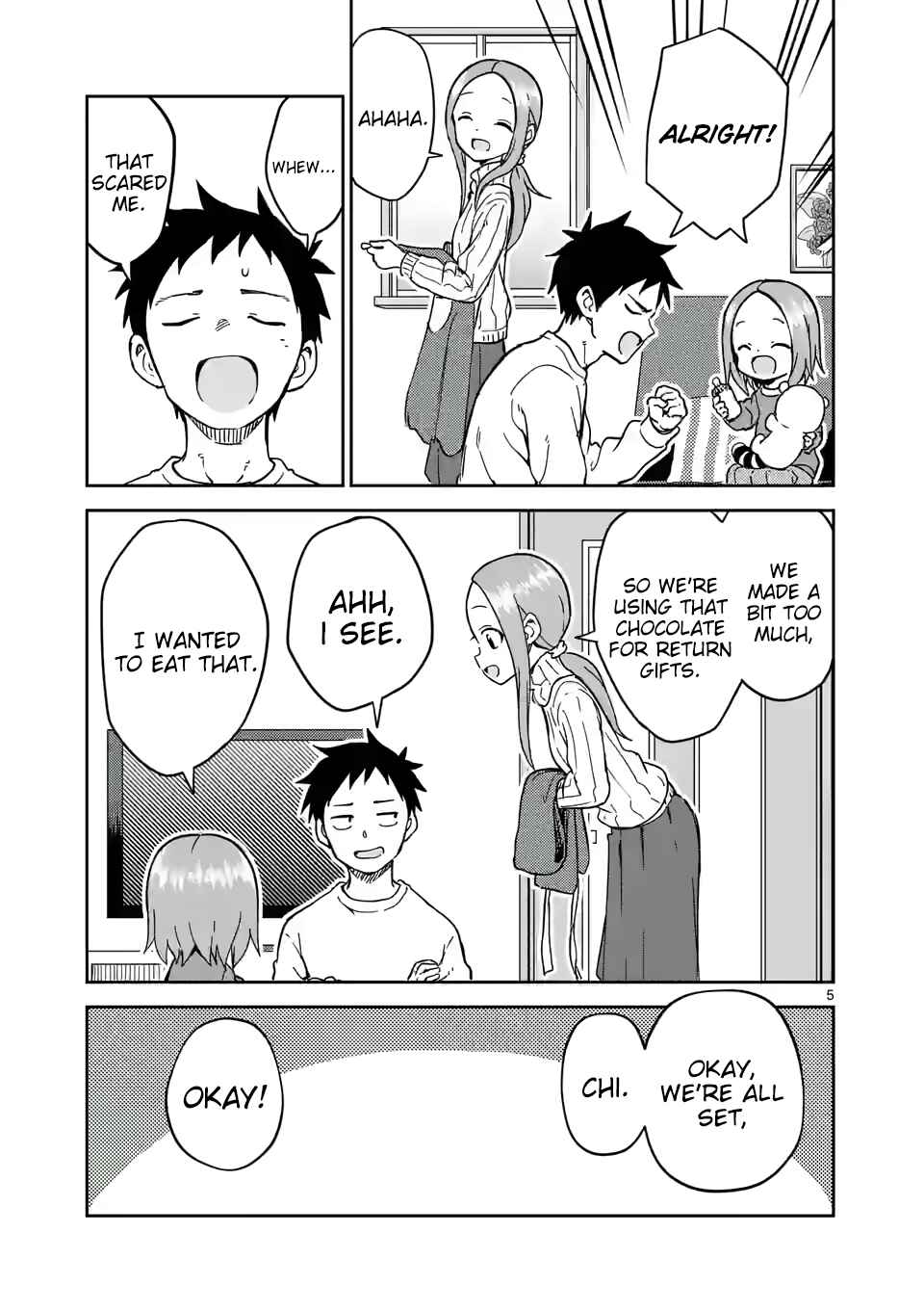 Karakai Jouzu no (Moto) Takagi-san Chapter 216 - Page 5