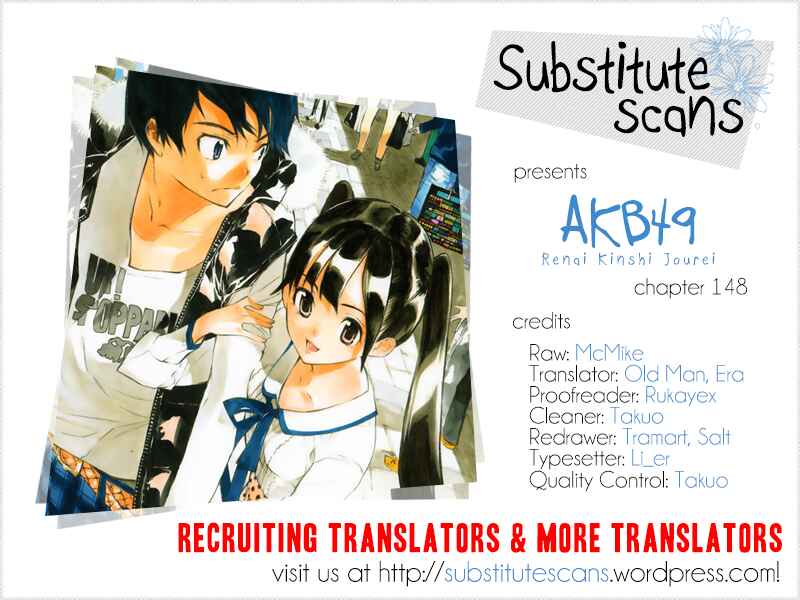 AKB49: Ren'ai Kinshi Jourei Chapter 148 - Page 1