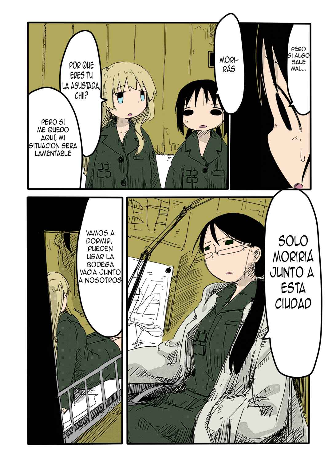 Shoujo Shuumatsu Ryokou (Fan Colored) Chapter 13 - Page 14