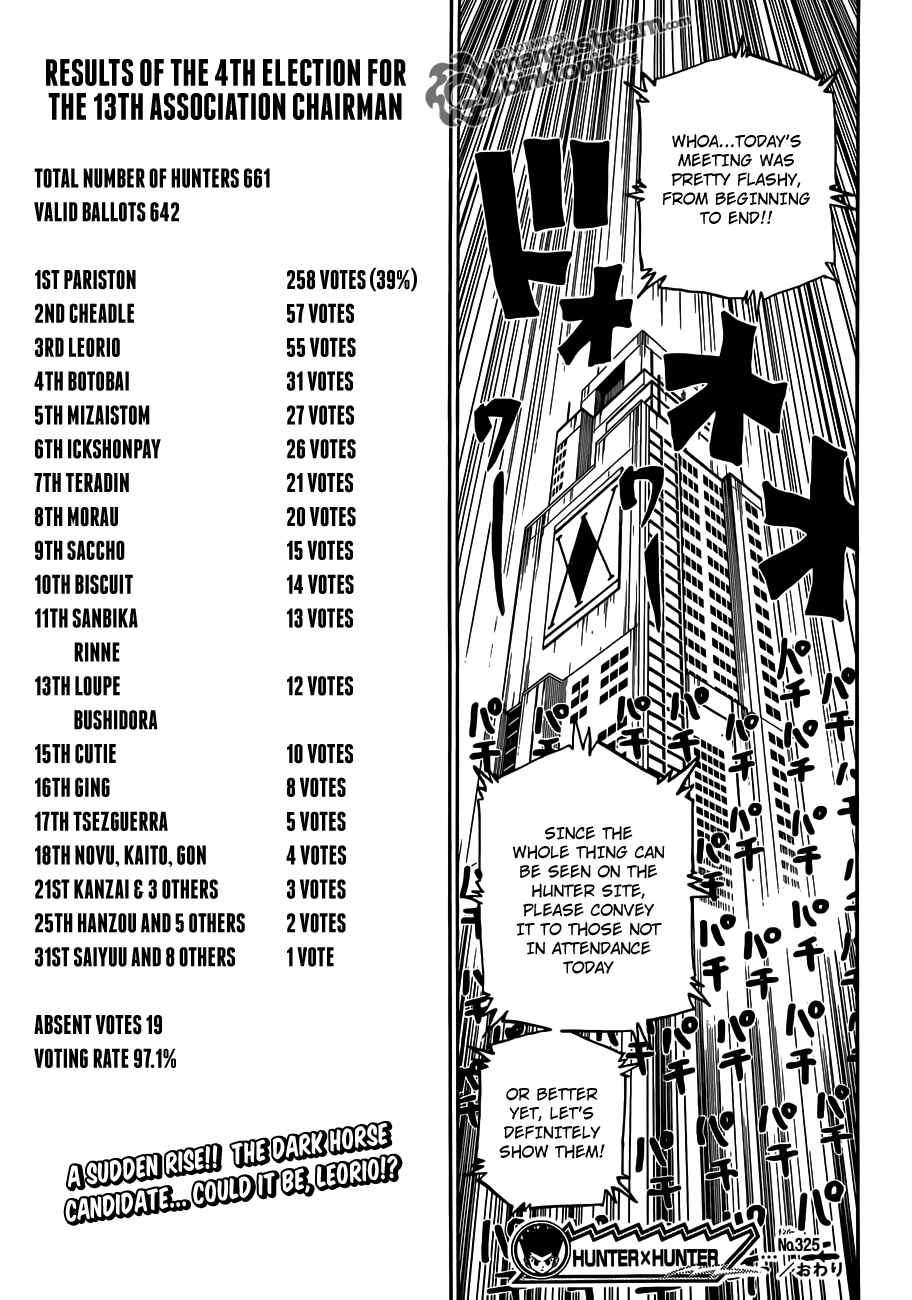 Hunter x Hunter Chapter 325 - Page 17