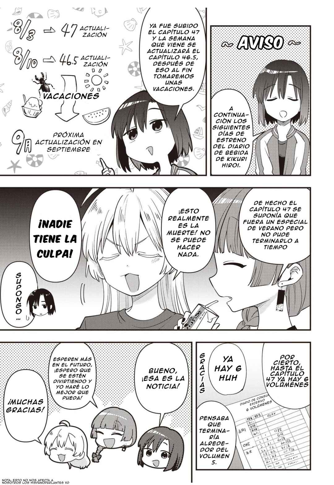 Bocchi the Rock! Gaiden: Hiroi Kikuri no Fukazake Nikki Chapter 46.9 - Page 1
