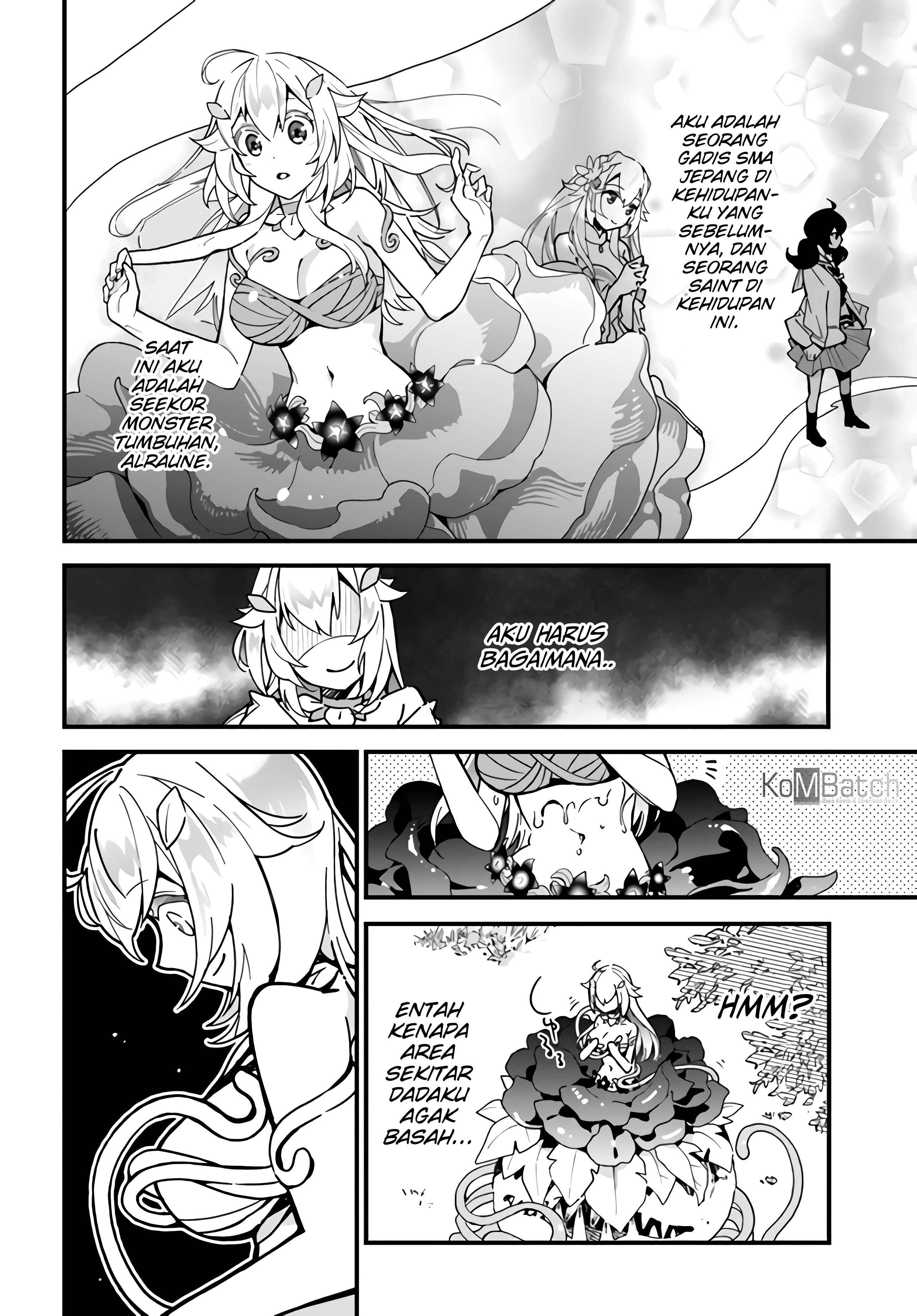 Shokubutsu Monster Musume Nikki: Seijo datta Watashi ga Uragirareta Hate ni Alraune ni Tensei Shite Shimatta node, kore kara wa Kougousei o Shinagara Shizuka ni Shokubutsu Life o Sugoshimasu Chapter 1 - Page 13