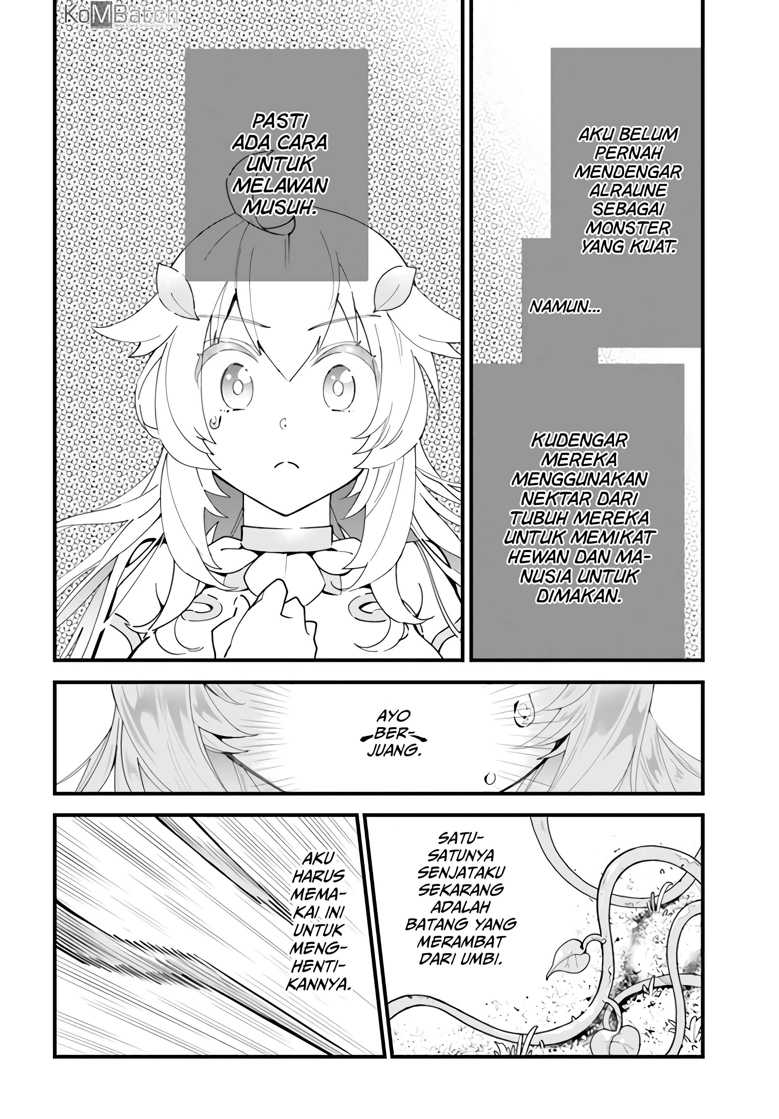 Shokubutsu Monster Musume Nikki: Seijo datta Watashi ga Uragirareta Hate ni Alraune ni Tensei Shite Shimatta node, kore kara wa Kougousei o Shinagara Shizuka ni Shokubutsu Life o Sugoshimasu Chapter 1 - Page 19