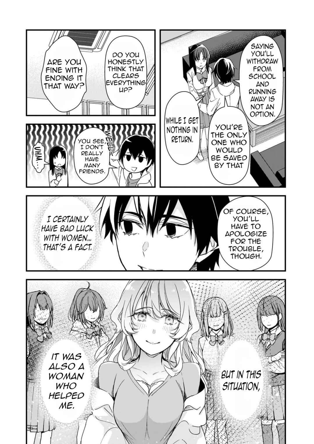 Ore ni Trauma wo Ataeta Joshi-tachi ga Chirachira Mitekuru kedo, Zannen desuga Teokure desu Chapter 28.2 - Page 13