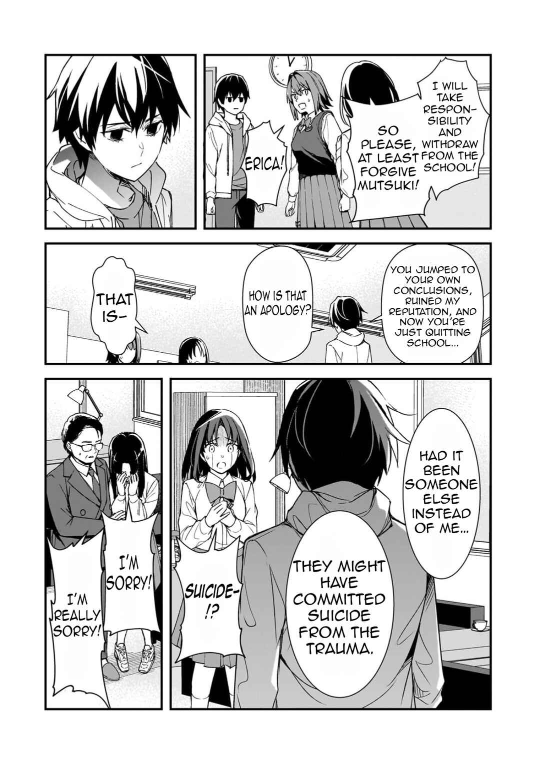 Ore ni Trauma wo Ataeta Joshi-tachi ga Chirachira Mitekuru kedo, Zannen desuga Teokure desu Chapter 28.2 - Page 9