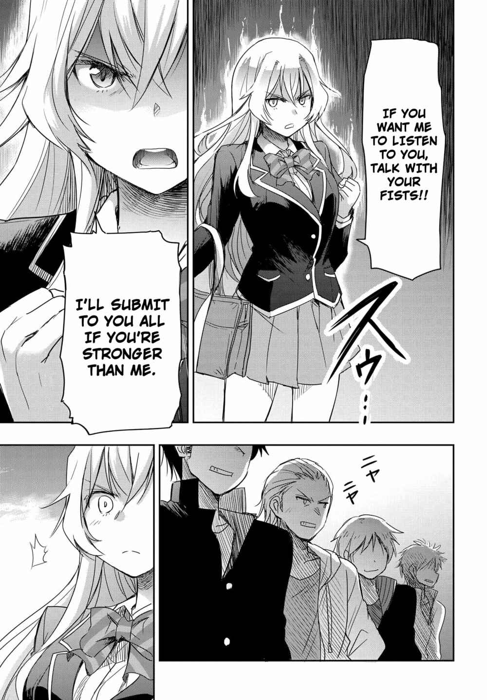 Watashi yori Tsuyoi Otoko to Kekkon shitai no - Seiso na Biji Seito Kaichou (Jitsu wa Moto Banchou) no Himitsu wo Shiru Inkya (Jitsu wa Kanojo wo Koeru Saikyou no Yankee) Chapter 2 - Page 12