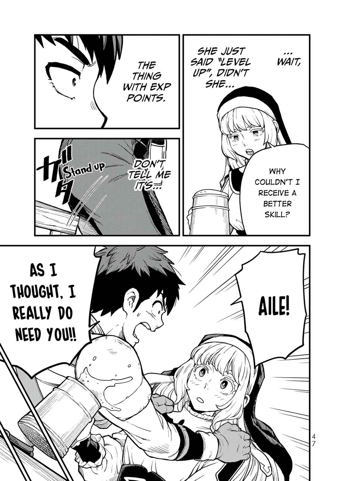 Hazure Skill Level Up no Sei de Party wo Tsuihou Sareta Shounen wa, Level wo Agete Butsuri de Naguru Chapter 1 - Page 48
