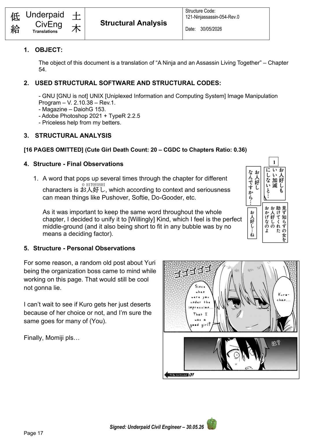 Ninja to Koroshiya no Futarigurashi Chapter 54 - Page 17