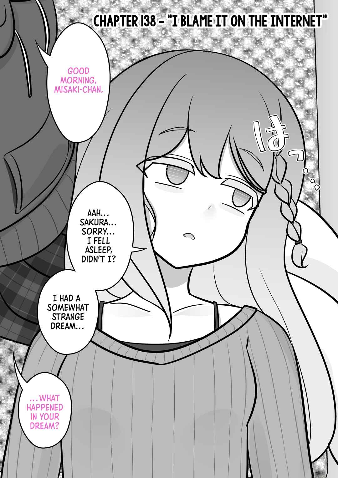 Danjo-hi 1:39 no Heikou Sekai wa Omoi no Hoka Futsuu Chapter 138 - Page 1