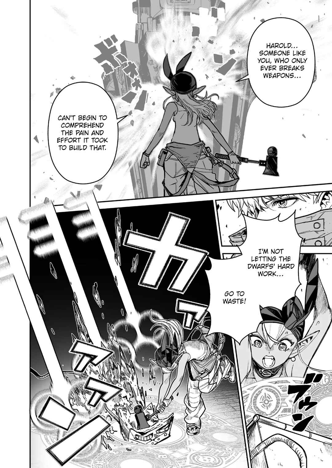 Abandoned: Tsuyosugite Buki ga Kowareru Yuusha to Buki Shokunin no Elf Chapter 15 - Page 16