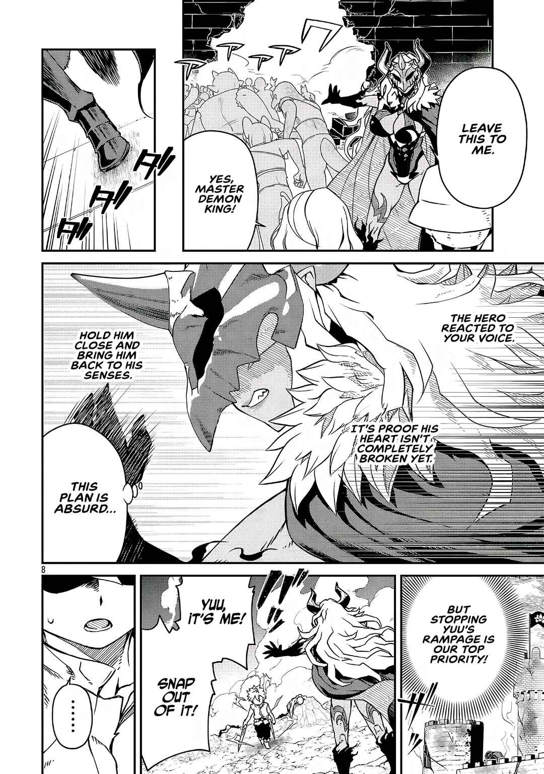 Onnamaou-sama wa Yuusha-kun o Taosenai. Chapter 19.1 - Page 8