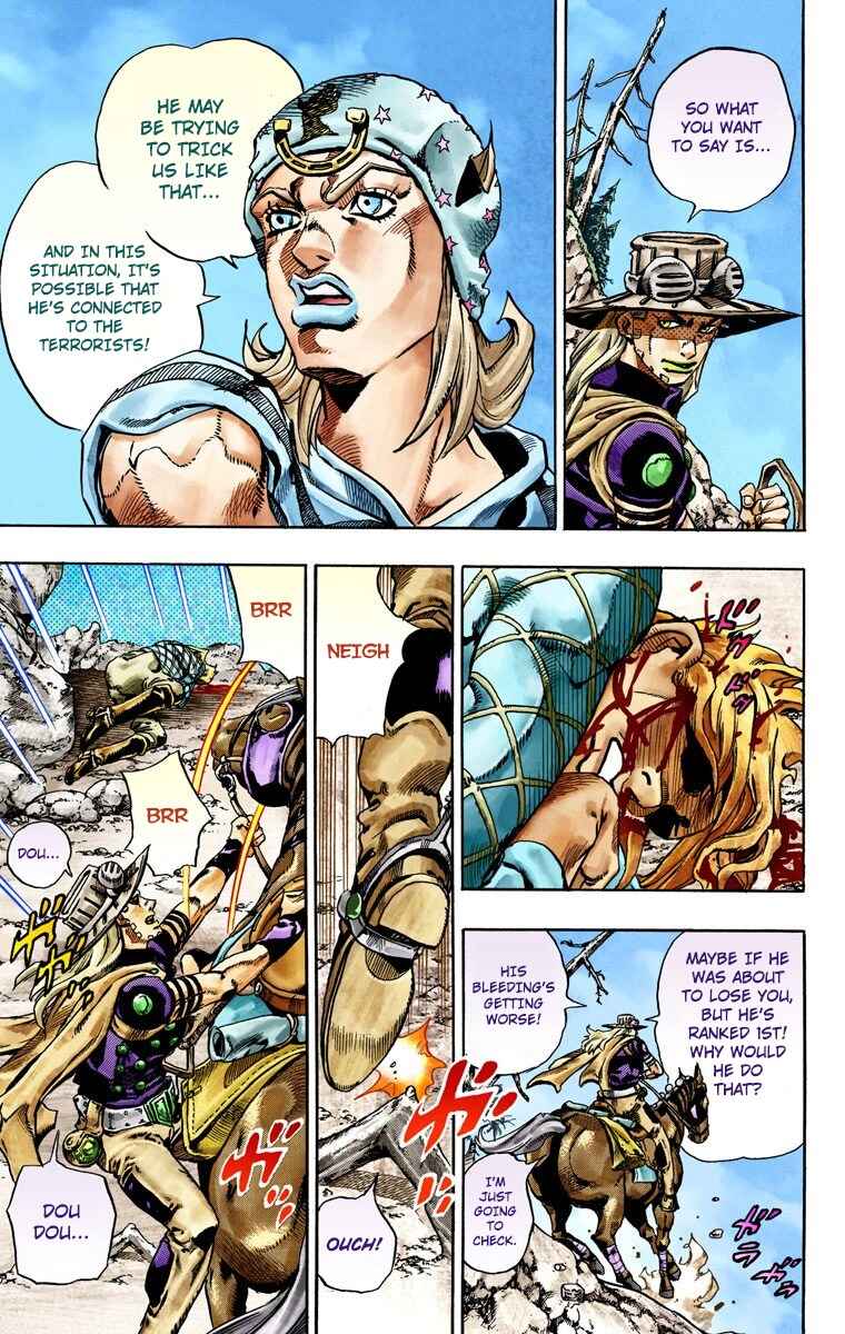 JoJo no Kimyou na Bouken: Part 7 - Steel Ball Run Color-ban Chapter 28 - Page 25