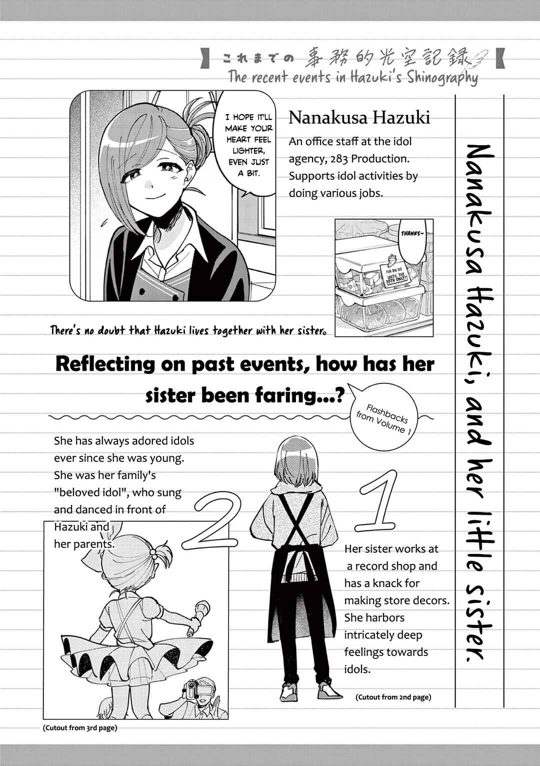 THE iDOLM@STER: Shiny Colors - Hazuki's Shinography Chapter 5.5 - Page 1