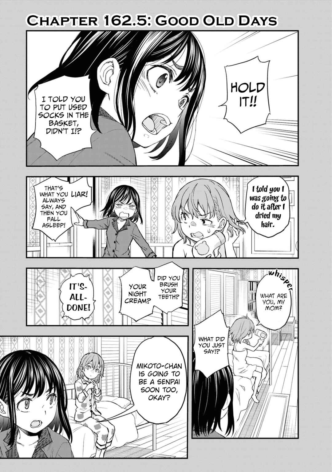 Toaru Majutsu no Index Gaiden: Toaru Kagaku no Railgun Chapter 162.5 - Page 1