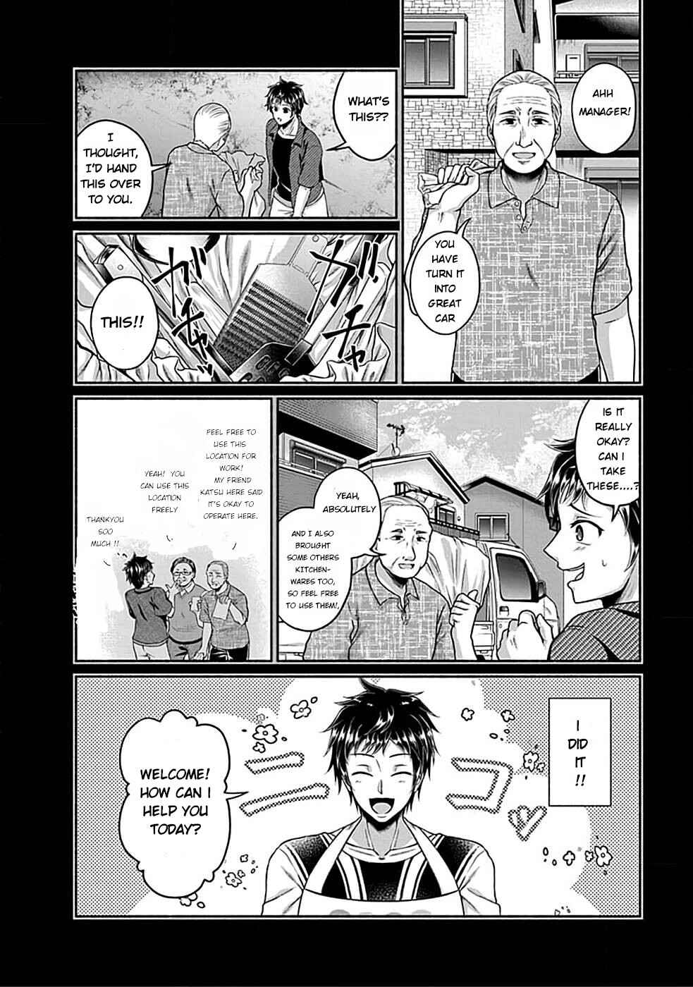 Food Truck "Deli-joy" - Shasou Kara Isekai e Umaimono Mitsuyu Hanbaichuu! Chapter 1.1 - Page 8