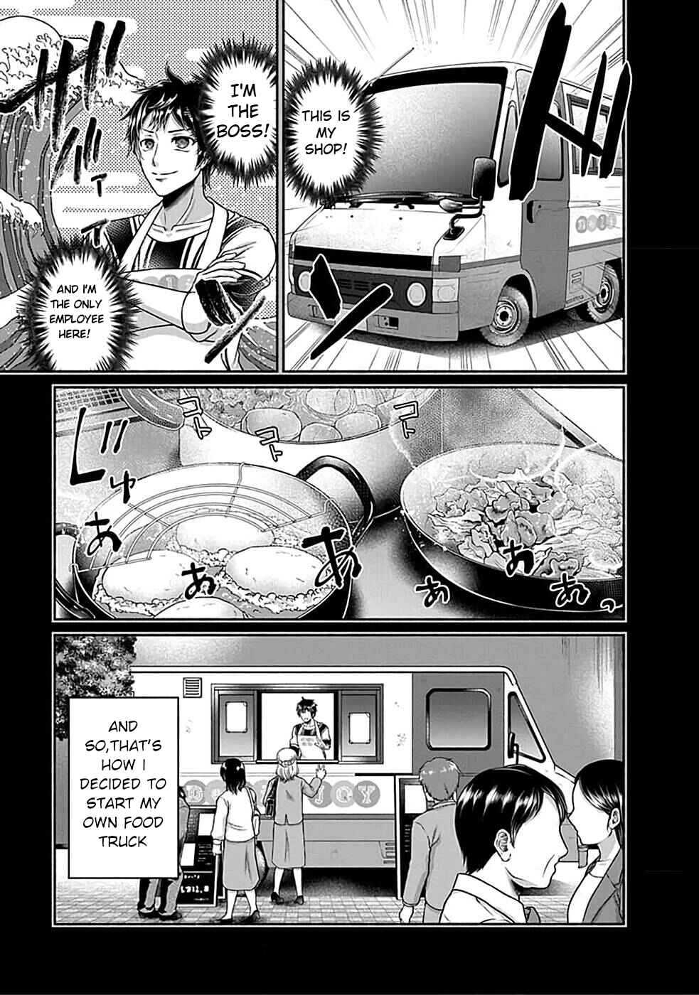 Food Truck "Deli-joy" - Shasou Kara Isekai e Umaimono Mitsuyu Hanbaichuu! Chapter 1.1 - Page 9
