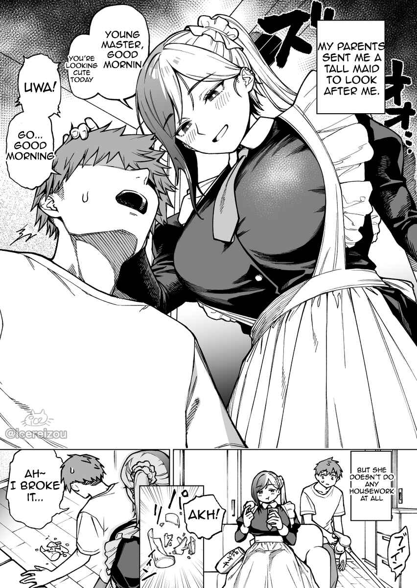Jikka kara Okurarete Kita Dekai Maid-san Chapter 1 - Page 1