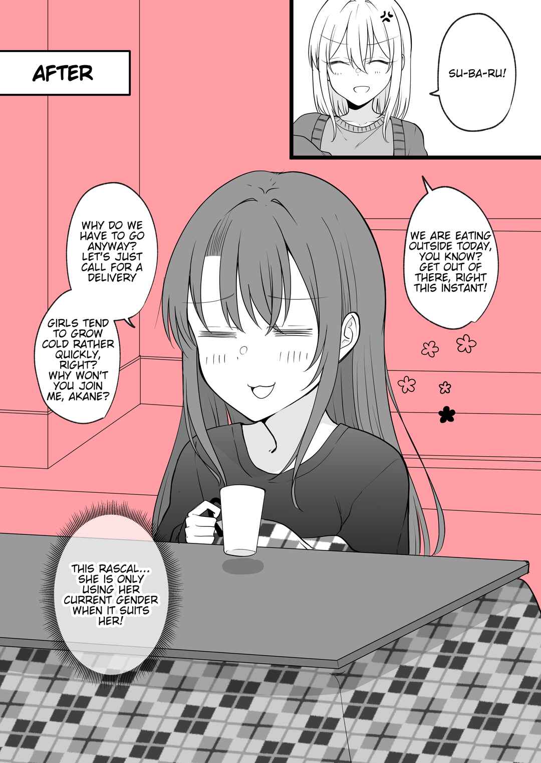 Aru Hi Kareshi ga Onnanoko ni Natteshimata Couple no Nichijou Chapter 41 - Page 2