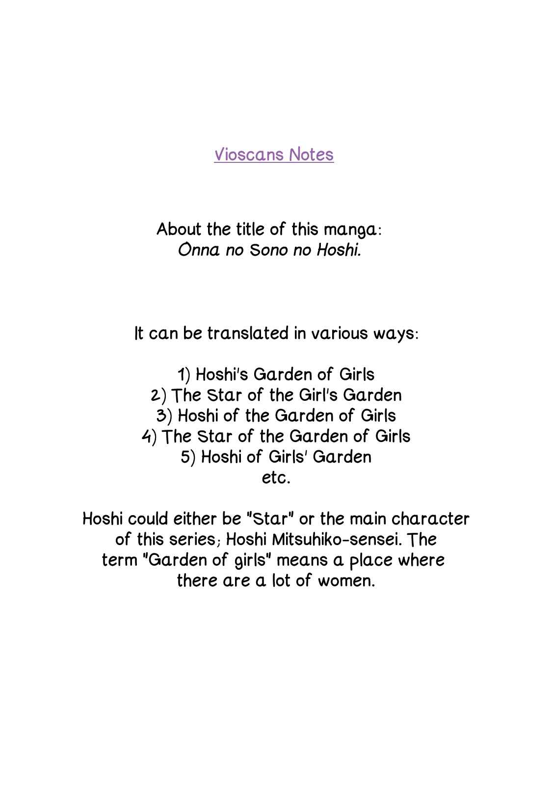 The Star of Girls' Garden Chapter 1 - Page 3