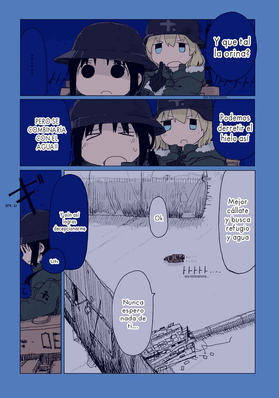 Shoujo Shuumatsu Ryokou (Fan Colored) Chapter 29 - Page 4