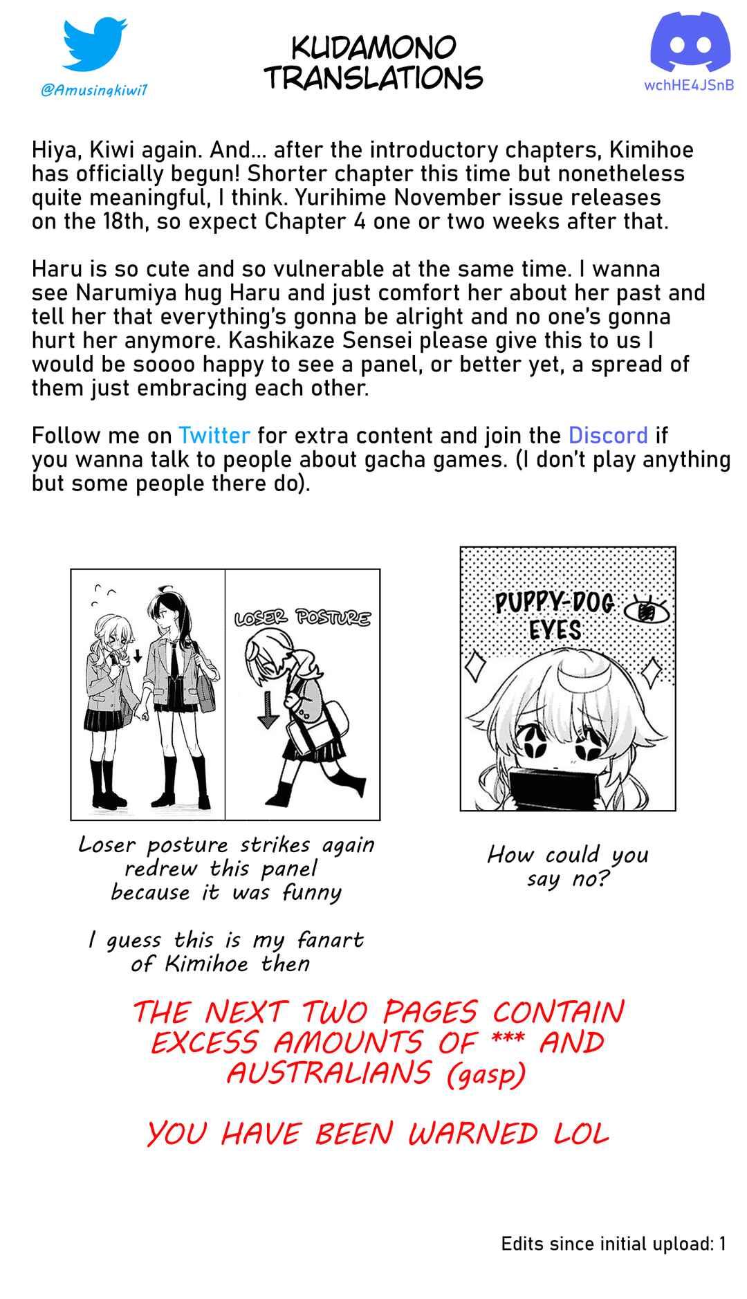 Kimi ga Hoeru Tame no Uta wo, Chapter 3 - Page 21