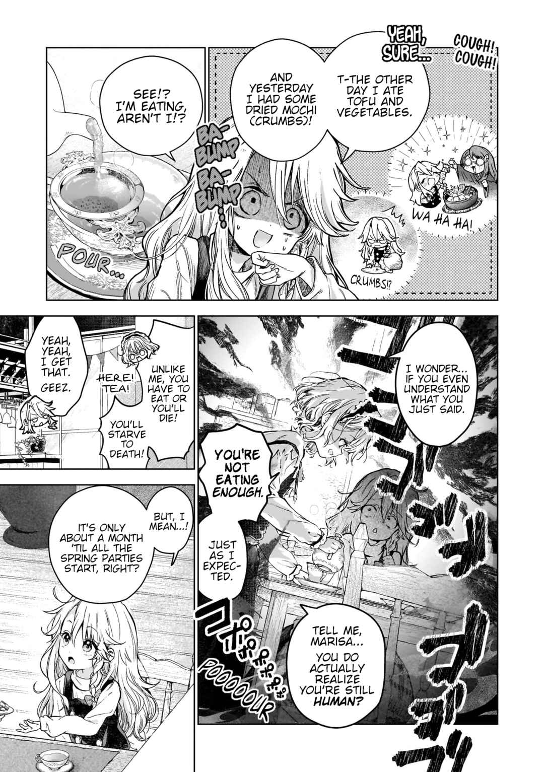 Touhou Project Niji Sousaku Series - Harapeko Marisa no Shiawase Gohan Chapter 10.5 - Page 6