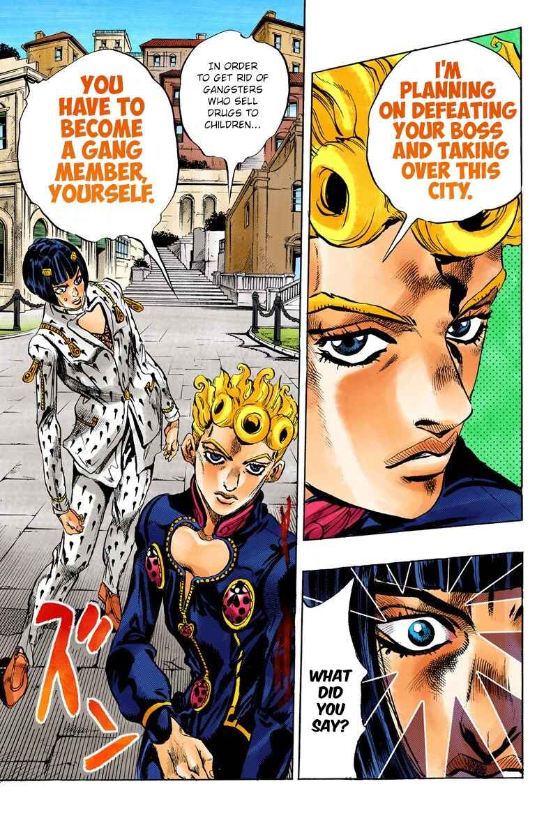 JoJo no Kimyou na Bouken: Part 5 - Ougon no Kaze Color-ban Chapter 8 - Page 19