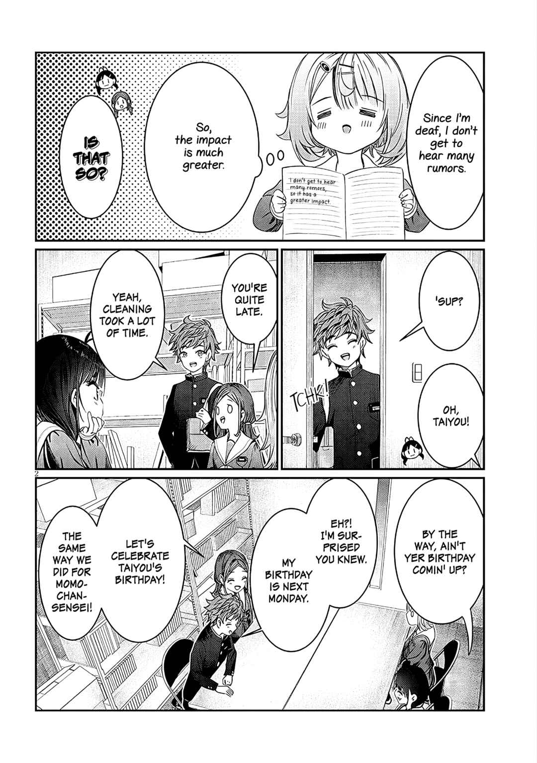 Kimi wa Yakamashi Tojite yo Kuchi wo! Chapter 39 - Page 2