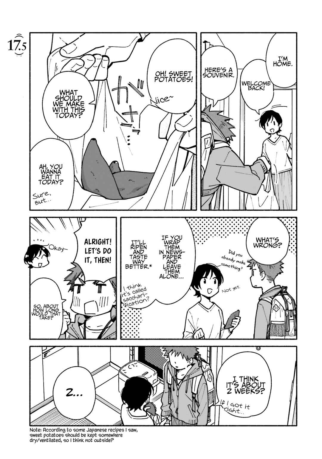 Aikagi-kun to Shiawase Gohan Chapter 17.5 - Page 1