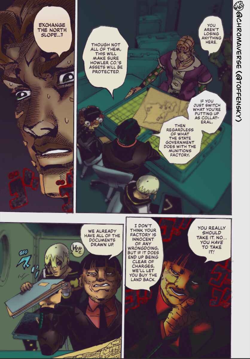 JoJo's Bizarre Adventure Part 9 - The JOJOLands (Fan-Colored) Chapter 23 - Page 33