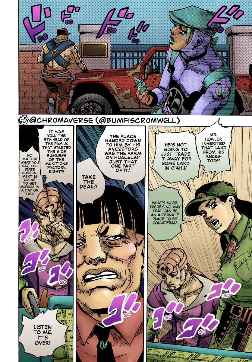JoJo's Bizarre Adventure Part 9 - The JOJOLands (Fan-Colored) Chapter 23 - Page 36