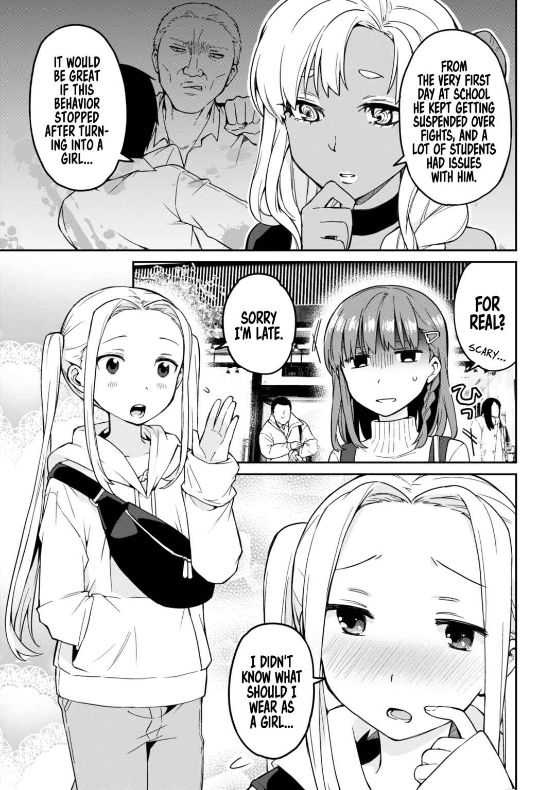 Asa Okitara Onnanoko ni Natteita Danshi Koukousei-tachi no Hanashi Chapter 4 - Page 9