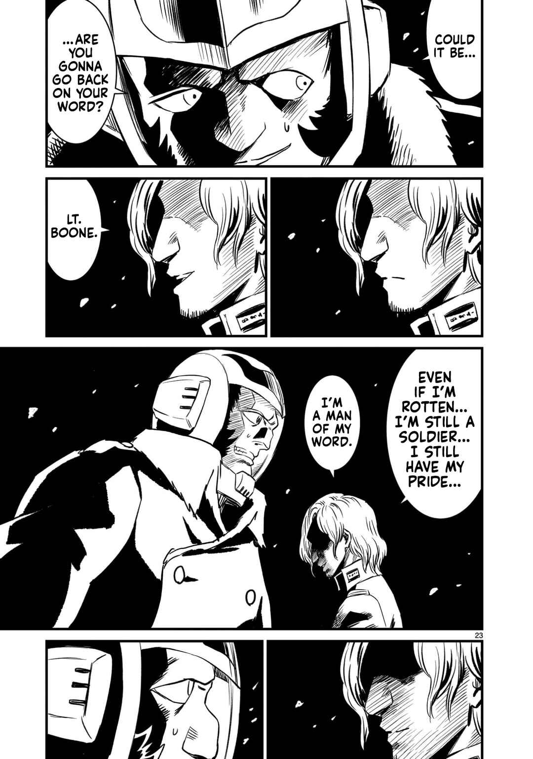 Mobile Suit Gundam: The battle tales of Flanagan Boone Chapter 24 - Page 22