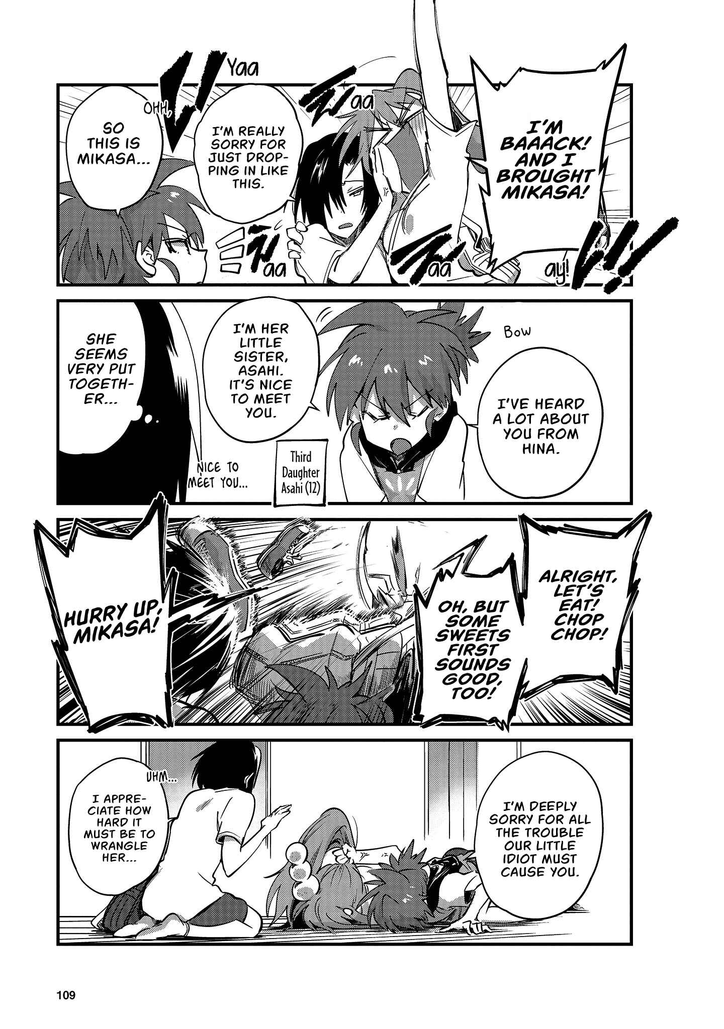 Hinata and Mikasa Chapter 9 - Page 4