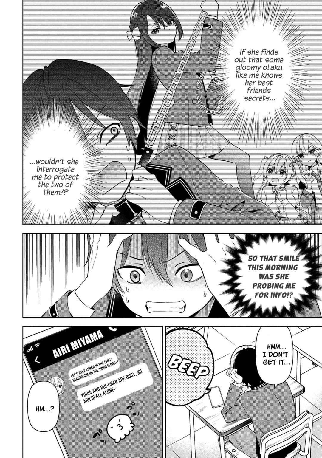 Inkya no Ore ga Sekigae de S-kyuu Bishoujo ni Kakomaretara Himitsu no Kankei ga Hajimatta. Chapter 3 - Page 6