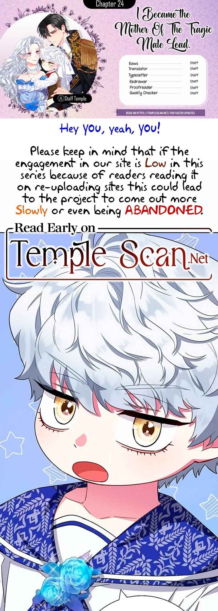I Became the Mother of the Evil Male Lead Chapter 24 - Page 1