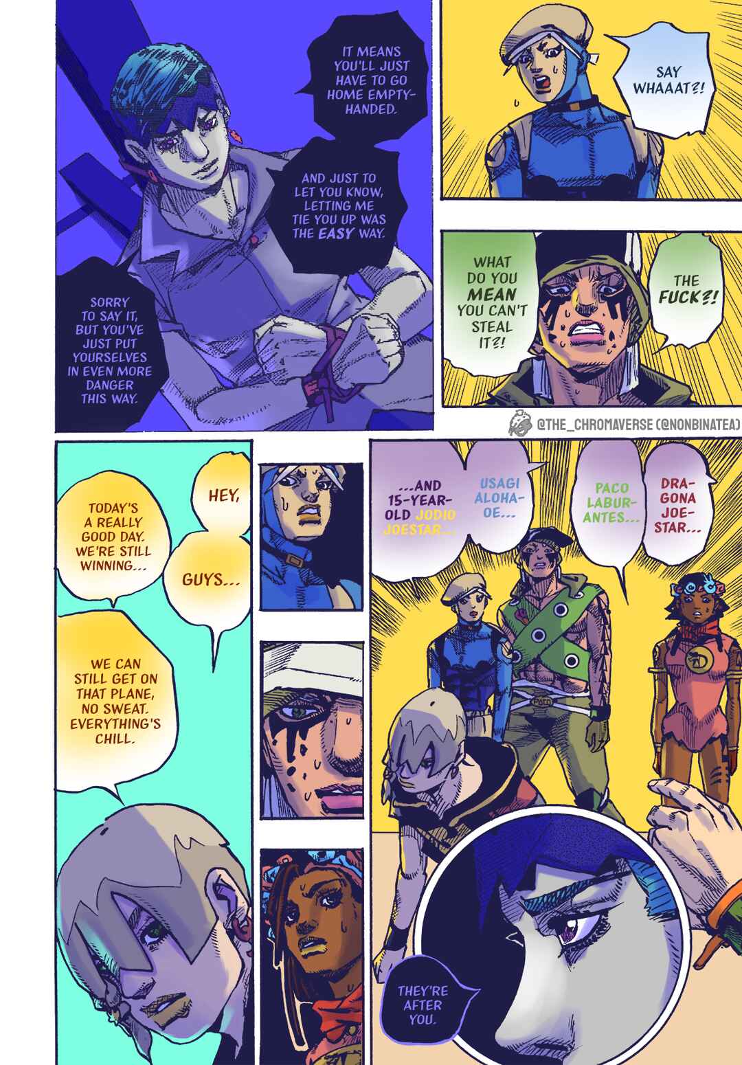 JoJo's Bizarre Adventure Part 9 - The JOJOLands (Fan-Colored) Chapter 5 - Page 21