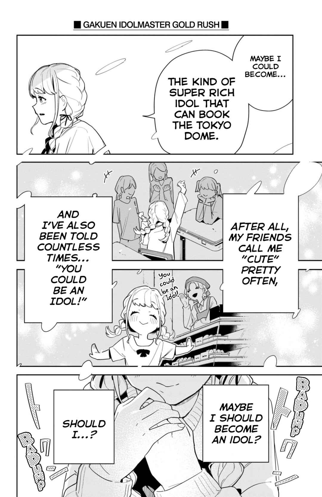 Gakuen Idolm@ster Gold Rush Chapter 1 - Page 12