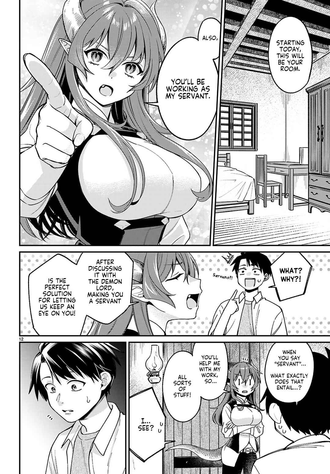 Shounin Skill de Maoujou no Kouryaku o Mezasu: Isekai Ten'i Shita node Saikyou Item to Talk-jutsu de Ikinuku koto ni shita Chapter 2 - Page 12