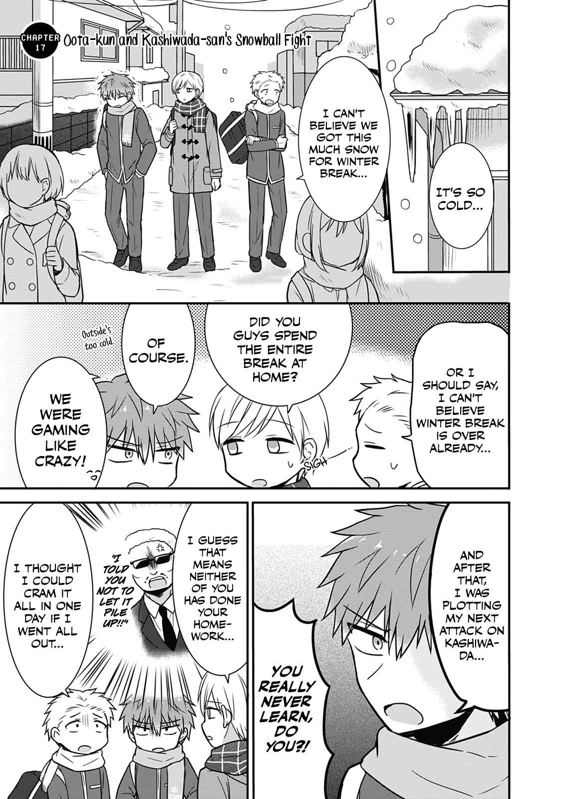 Kao ni Denai Kashiwada-san to Kao ni Deru Oota-kun Chapter 17 - Page 1