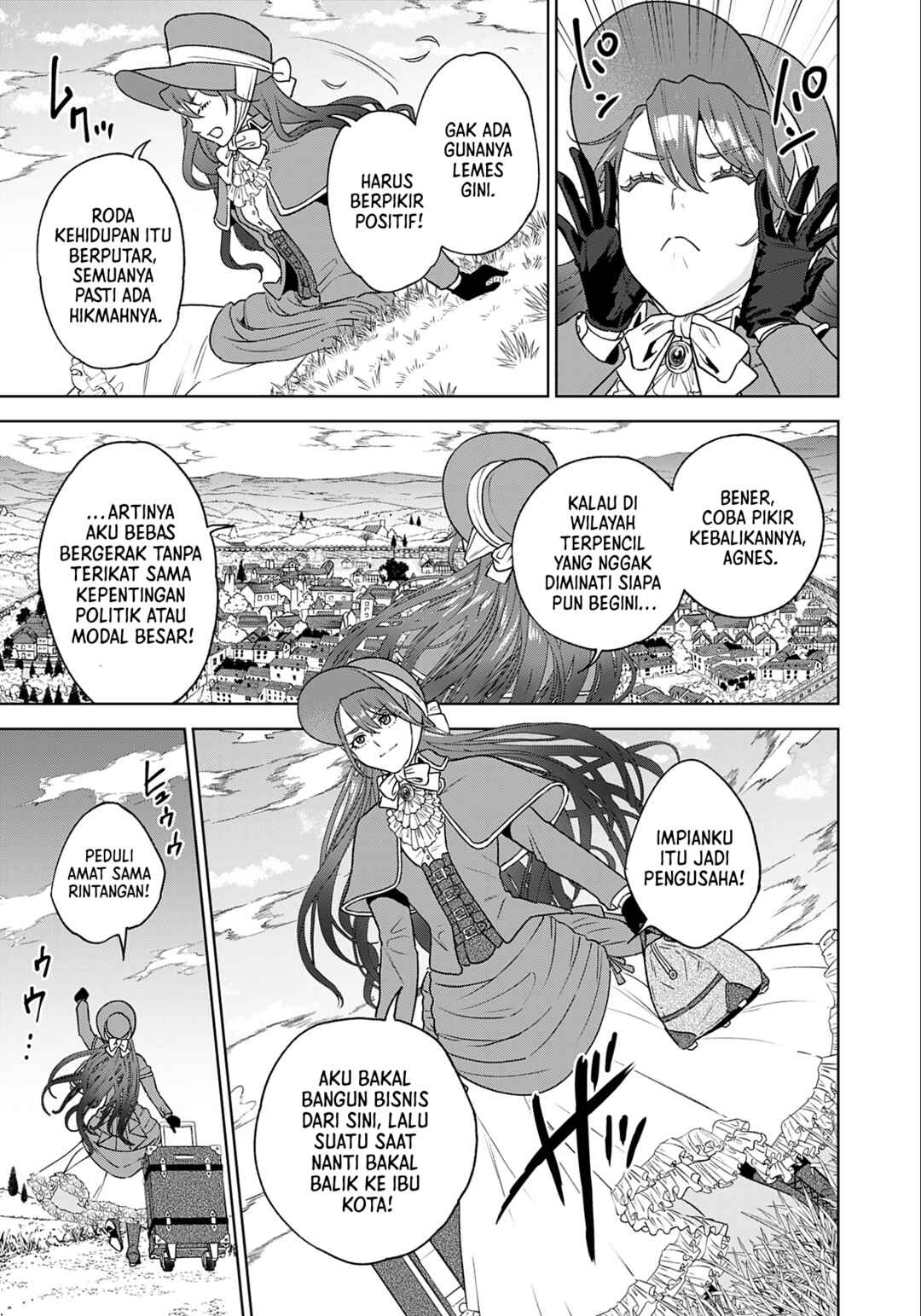 Shounin Reijou Agnes Henkyou ni Tsuihou Sareta Akuyaku Reijou wa Shousai o Hakki Shi Nariagaru Chapter 1 - Page 24