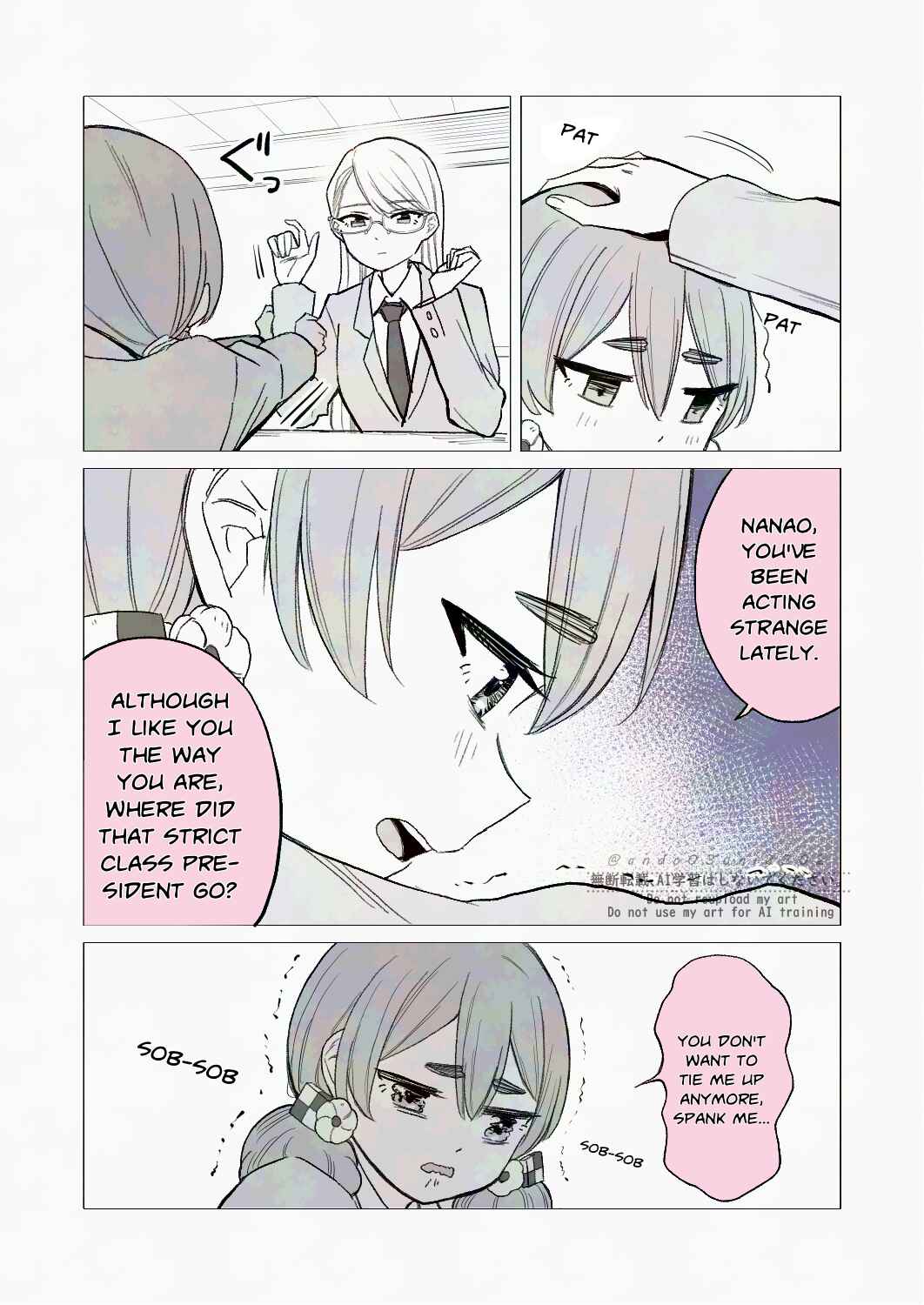 Iinchou to M-ko no Yuri Chapter 25 - Page 1