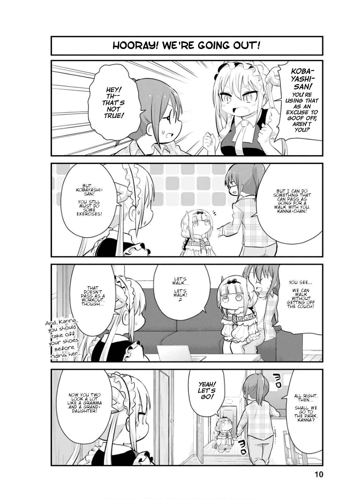 Kobayashi-san Chi no Maid Dragon - Kanna no Nichijou Chapter 51 - Page 10